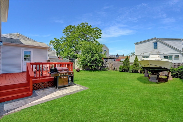 674 Shore Rd, Lindenhurst, NY 11757 - view of yard with a deck
