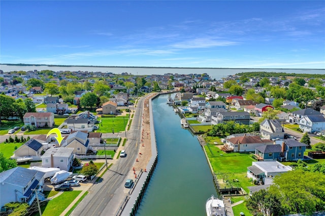 674 Shore Rd, Lindenhurst, NY 11757 - aerial view of residential area featuring a large body of water