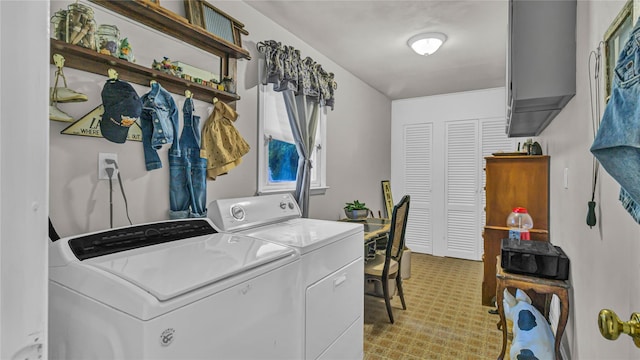 3123 Lydia Ln, Bellmore, NY 11710 - washroom with washer and clothes dryer and light floors