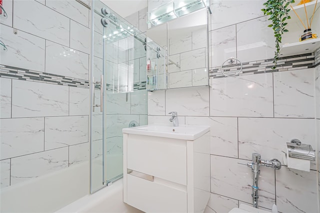 2121 Shore Pkwy Unit 2P, Brooklyn, NY 11214 - full bath featuring shower / bath combination with glass door and vanity