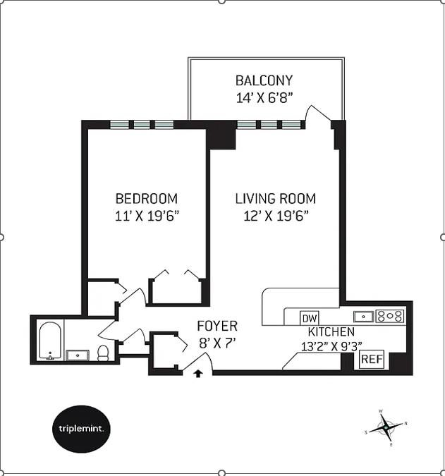52-40 39th Dr Unit 9J, Woodside, NY 11377 - home floor plan