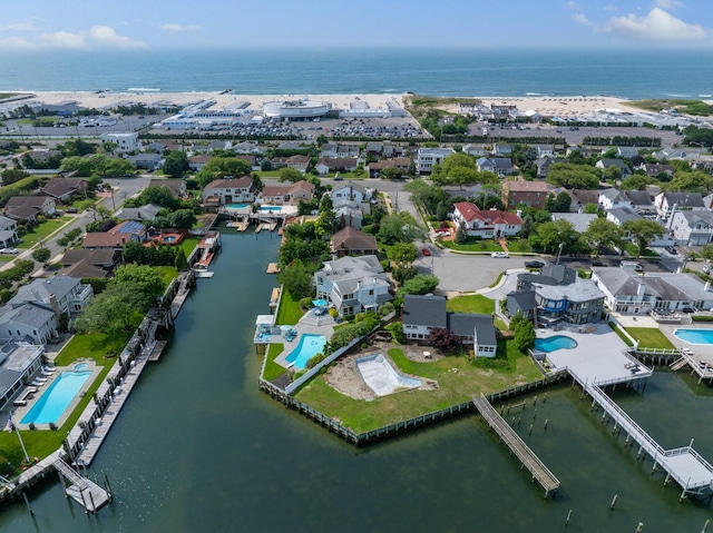 1416 Bay Blvd, Atlantic Beach, NY 11509 - aerial view of residential area with a large body of water