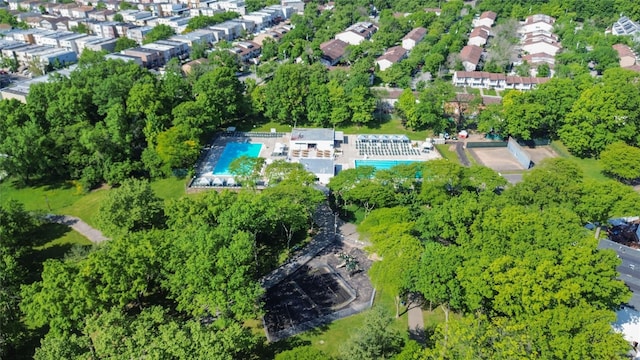203 Dover Grn, Staten Island, NY 10312 - aerial view of property's location with a pool
