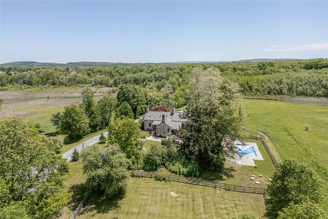 26 Roberson Ave, Pine Bush, NY 12566 - aerial view of property and surrounding area featuring a heavily wooded area and rural landscape