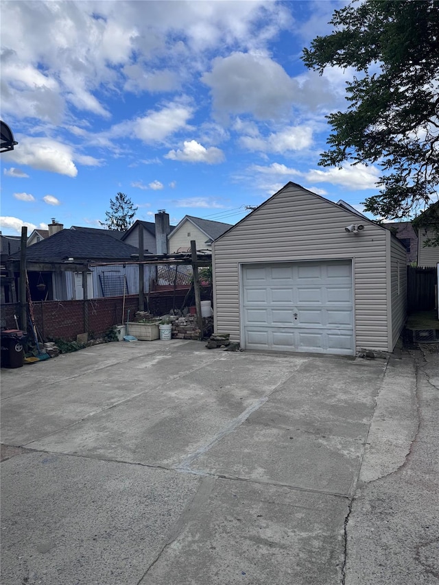 119-50 27th Ave, Flushing, NY 11354 - detached garage with concrete driveway