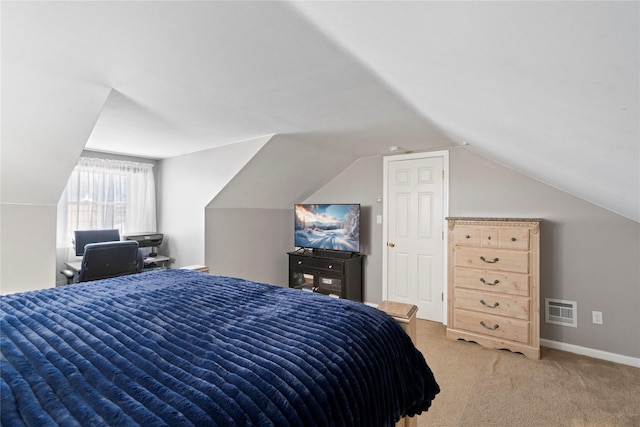 49 Anderson Ave, North Babylon, NY 11703 - bedroom featuring vaulted ceiling, carpet, and baseboards