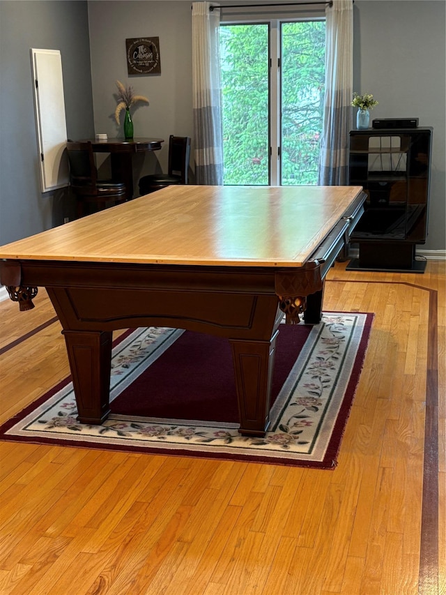 8 Sachs St, Bay Shore, NY 11706 - recreation room featuring light wood-type flooring, billiards, and baseboards