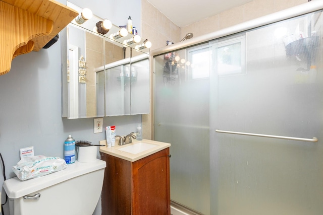 1340 Lombardy Blvd, Bay Shore, NY 11706 - full bath with toilet, a shower stall, and vanity