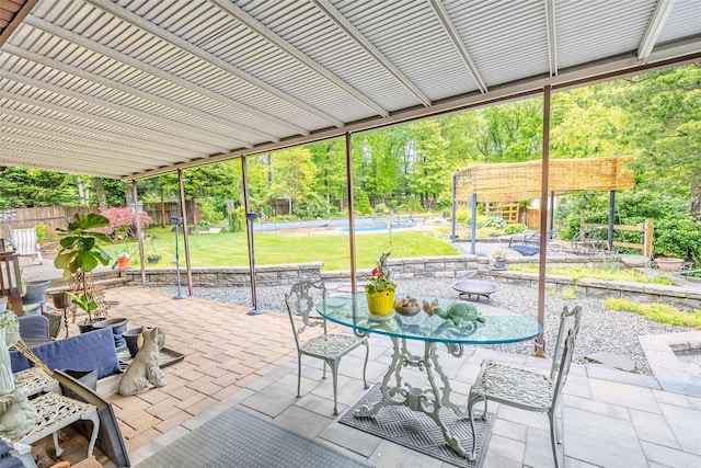 45 Broadview Dr, Commack, NY 11725 - view of patio / terrace with view of wooded area