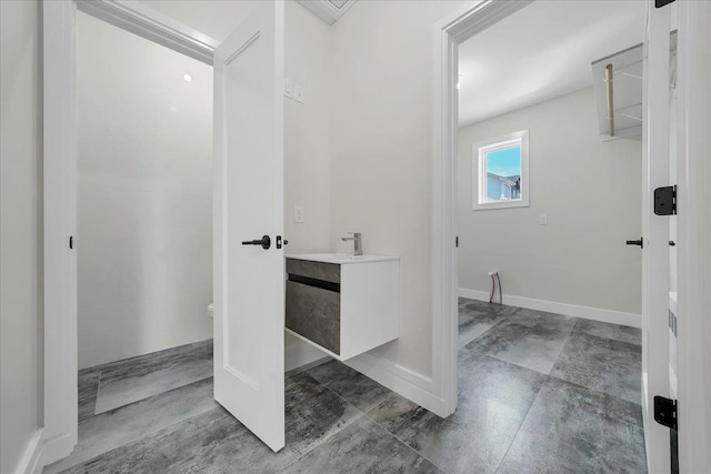 42 Greycourt Rd, Chester, NY 10918 - bathroom featuring toilet, vanity, and baseboards