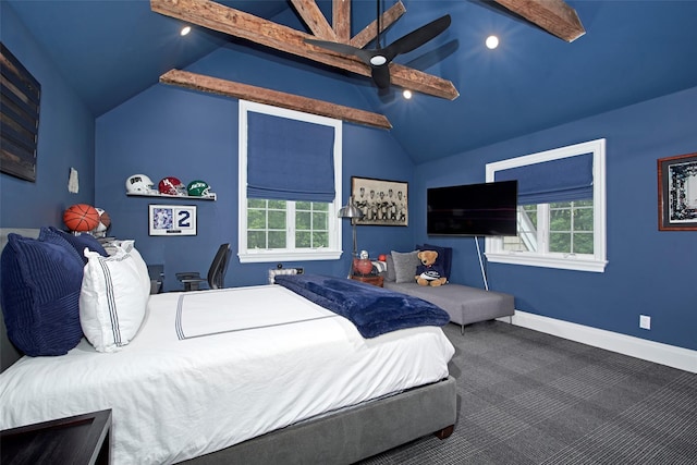 93 Haights Cross Rd, Chappaqua, NY 10514 - carpeted bedroom with baseboards and ceiling fan