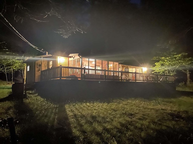 3 Perry Rd, Barryville, NY 12719 - view of back of house at twilight