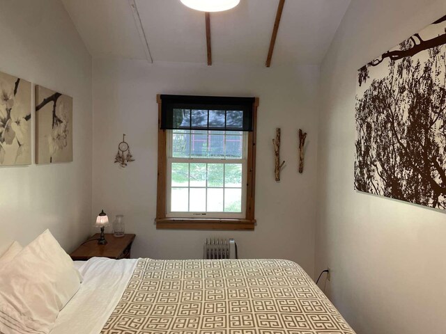 3 Perry Rd, Barryville, NY 12719 - bedroom with radiator and lofted ceiling