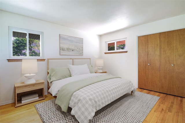 21 Rita Cres, Commack, NY 11725 - bedroom with light wood-style floors and a closet