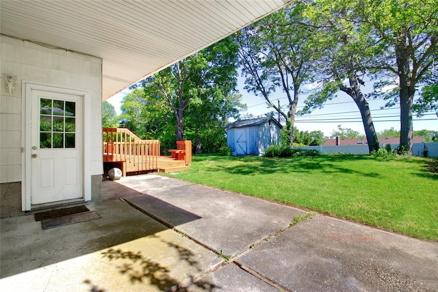 21 Rita Cres, Commack, NY 11725 - view of patio featuring a wooden deck