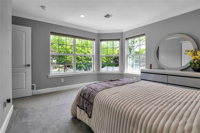 8 Wisteria Ln, Lake Grove, NY 11755 - carpeted bedroom with ornamental molding and baseboards