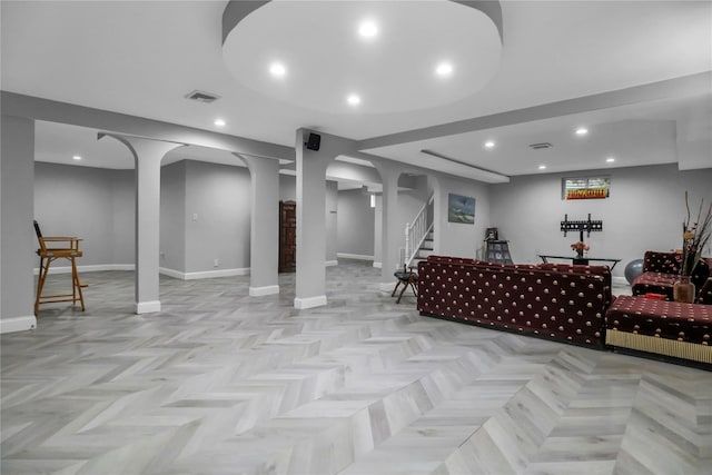 8 Wisteria Ln, Lake Grove, NY 11755 - building lobby featuring recessed lighting and stairs