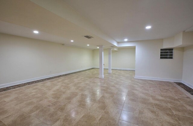 23 Tanners Rd, Great Neck, NY 11020 - finished below grade area with baseboards and recessed lighting