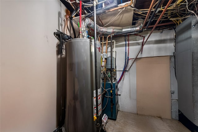 15 Salem Rd, Hicksville, NY 11801 - utilities with gas water heater and a heating unit