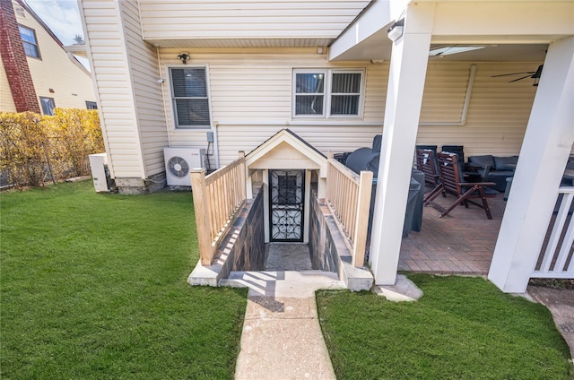 15 Salem Rd, Hicksville, NY 11801 - property entrance with a yard