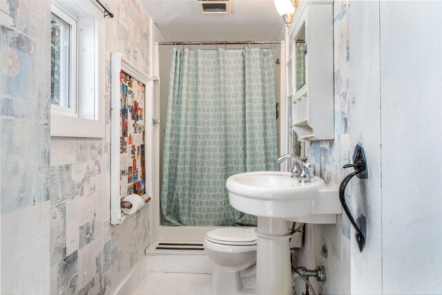 336 County Highway 5, Bovina Center, NY 13740 - bathroom featuring toilet and a shower with curtain