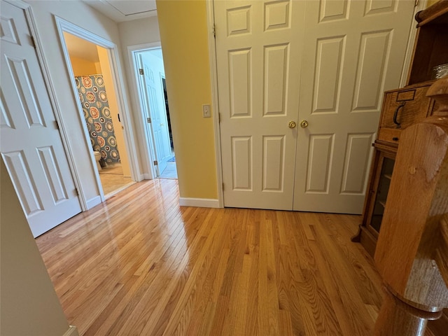 1009 Ethan Allen Dr Unit 1009, New Windsor, NY 12553 - unfurnished bedroom with light wood-type flooring, a closet, and baseboards