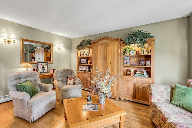 258 Timberpoint Rd, East Islip, NY 11730 - living room with light wood-style flooring