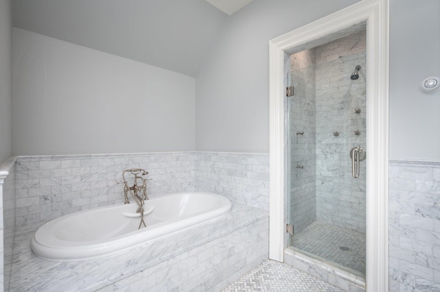 24 The Pnes, Old Westbury, NY 11568 - bathroom featuring a garden tub and a stall shower