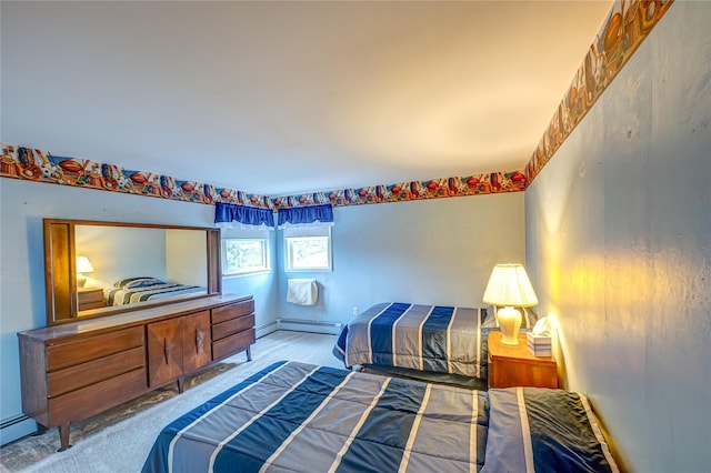 28 Chance St, Hicksville, NY 11801 - bedroom with baseboard heating and carpet flooring
