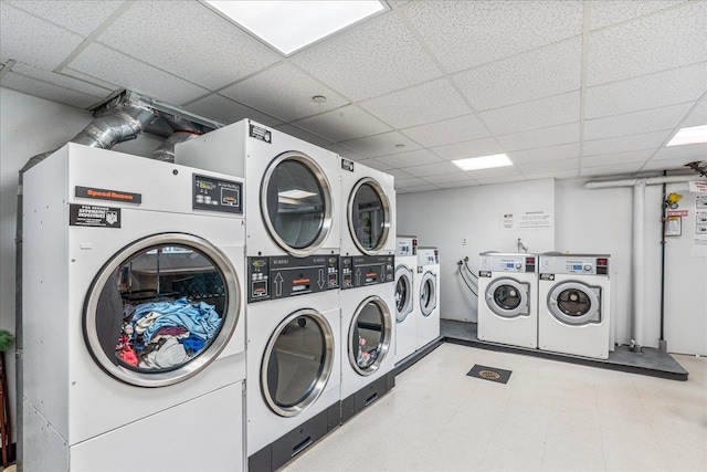 211-40 18th Ave Unit 1J, Bayside, NY 11360 - community laundry room with independent washer and dryer and stacked washing machine and dryer