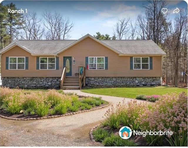 916 Queens Hwy, Accord, NY 12404 - view of front of house featuring a front yard and a shingled roof