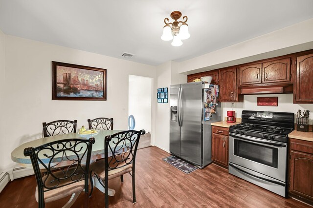 10 Catawba Dr, West Nyack, NY 10994 - kitchen with stainless steel appliances, light countertops, and wood finished floors