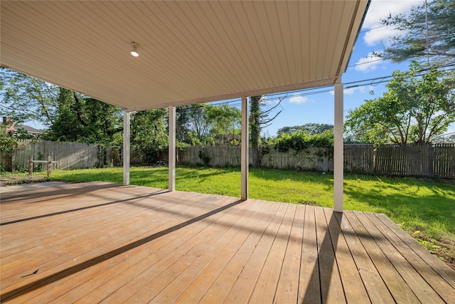 28 Snowberry Ln, Islandia, NY 11749 - deck with a fenced backyard