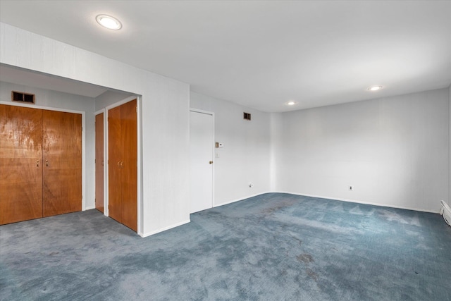 2917 Frankel Blvd, Merrick, NY 11566 - empty room featuring carpet floors, baseboards, and recessed lighting