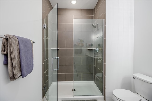 12 Grace Hall Ln, Yaphank, NY 11980 - full bathroom with toilet and a shower stall