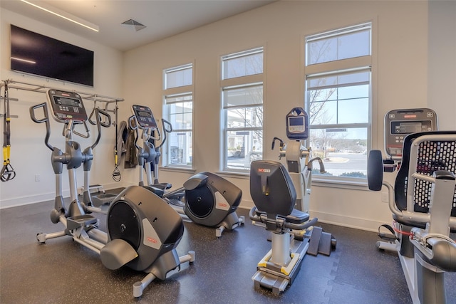 12 Grace Hall Ln, Yaphank, NY 11980 - workout area featuring baseboards