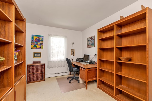 1649 Falmouth Ave, New Hyde Park, NY 11040 - office featuring baseboard heating and carpet