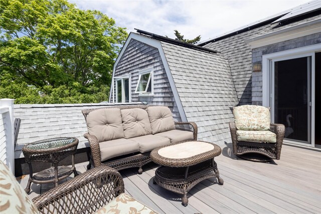 2335 Minnehaha Blvd, Southold, NY 11971 - deck featuring an outdoor living space
