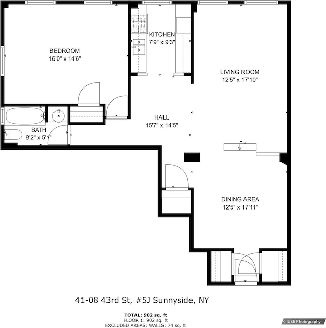 41-08 43rd St Unit 5J, Sunnyside, NY 11104 - home floor plan