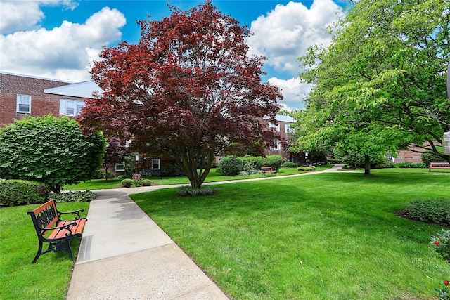 200 N Village Ave Unit D5, Rockville Centre, NY 11570 - view of property's community featuring a lawn