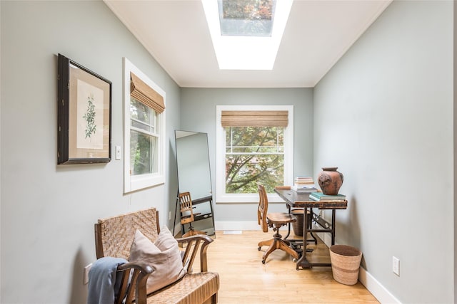 21 Hillside Dr W, Sag Harbor, NY 11963 - office area featuring light wood finished floors and baseboards