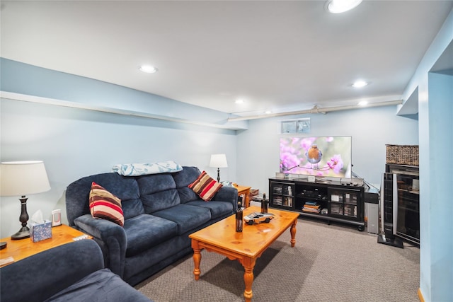 1515 Kenneth Ave, Baldwin, NY 11510 - carpeted living area featuring recessed lighting