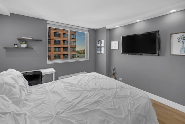 345 E 93rd St Unit 25Ak, New York Manhattan, NY 10128 - bedroom with wood finished floors, recessed lighting, and baseboards