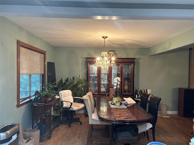 400 Old Rte 304, New City, NY 10956 - dining area featuring a chandelier and wood finished floors