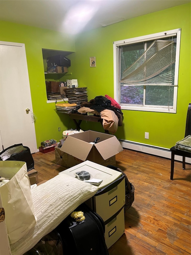 400 Old Rte 304, New City, NY 10956 - office area with wood finished floors and a baseboard radiator