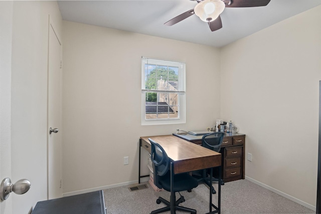 12 Franklin Commons, Yaphank, NY 11980 - office with a ceiling fan, light carpet, and baseboards