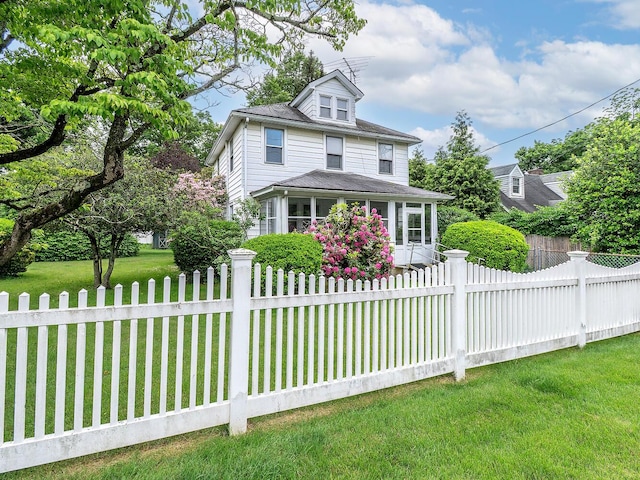 3 3rd St, Glenwood Landing, NY 11547 - view of front of house featuring a sunroom