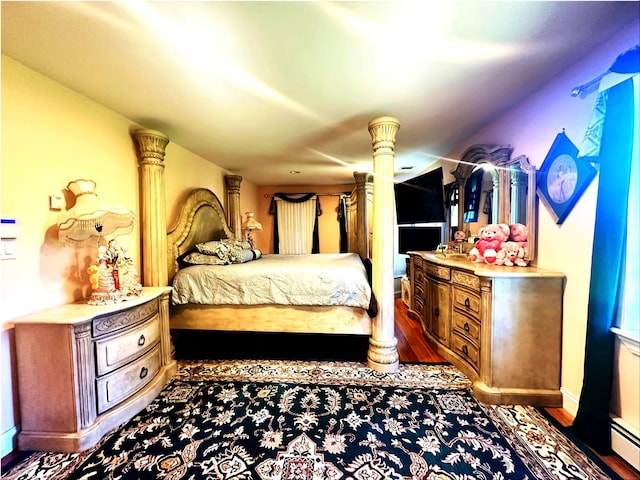 344 Ingrassia Rd, Middletown, NY 10940 - bedroom with wood finished floors and baseboard heating