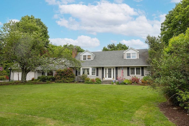 21 Maple Rd, Setauket, NY 11733 - cape cod home with a front yard and a chimney