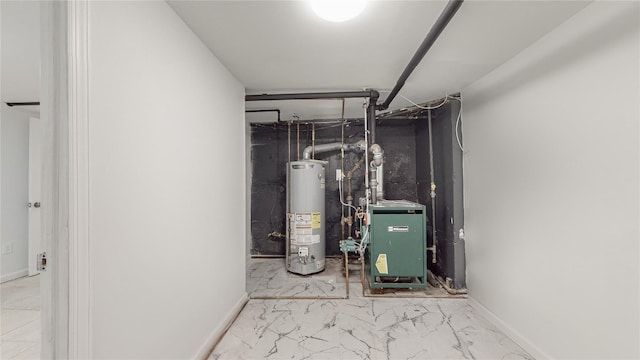 596 Terrace Pl, Baldwin, NY 11510 - utilities featuring water heater and a heating unit